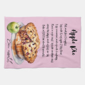 Apple Pie Backrezeptur Geschirrtuch (Horizontal)