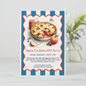 Apple Pie Bake-Off-Einladung zum Arbeitstag Einladung (Stehend Vorderseite)