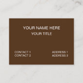 Apple Pie Baker Koch Visitenkarte (Rückseite)