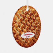 Apple Pie Baker Personalisiert Ornament Aus Metall (Vorderseite Rechts)