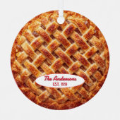 Apple Pie Baker Personalisiert Ornament Aus Metall (Vorderseite)
