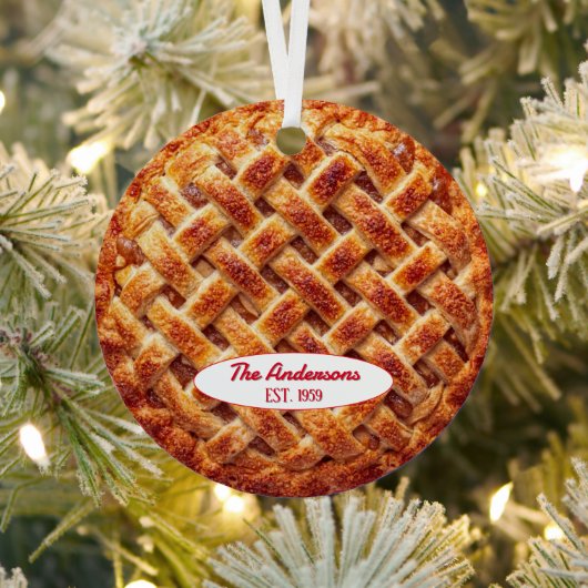 Apple Pie Baker Personalisiert Ornament Aus Metall (InSitu)