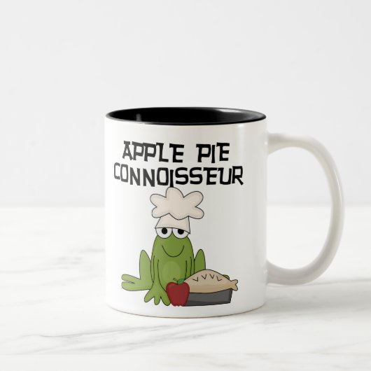 Apple Pie Connoisseur Tshirts und Geschenke Zweifarbige Tasse (Rechts)