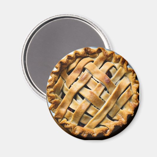 Apple Pie Crust realistisch Magnet (Vorderseite/Rückseite)