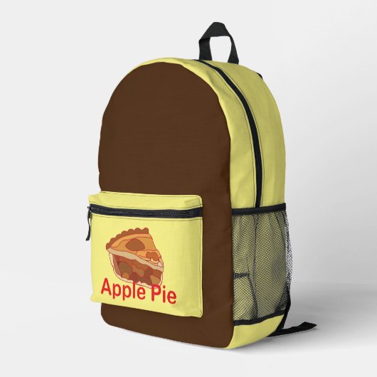 Apple Pie Dessert Bedruckter Rucksack (Rückseitige Ecke Rechts)