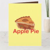 Apple Pie Dessert Gruß Karte (Vorderseite)