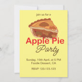 Apple Pie Dessert Party Einladung (Vorderseite)