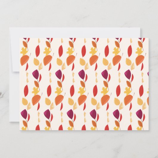 Apple Pie Food Erntedank Dinner Einladung (Rückseite)