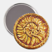 Apple Pie Food Magnet (Vorderseite/Rückseite)