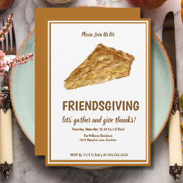 Apple Pie Friendsgiving-Erntedank Einladung