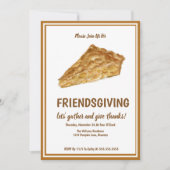 Apple Pie Friendsgiving-Erntedank Einladung (Vorderseite)
