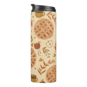 Apple Pie Herbst: Vintage Grafik Thermosbecher (Nach rechts gedreht)