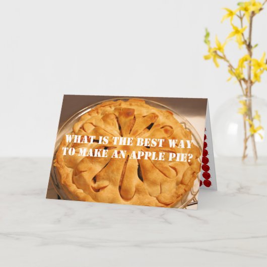 Apple Pie Karte (Gelbe Blume)