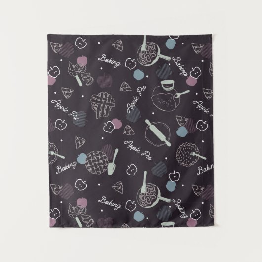 Apple Pie Lover Muster Wandteppich (Vorderseite)