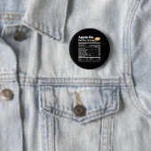 Apple Pie Nutrition Facts Fun Erntedank Christm Button (Beispiel)