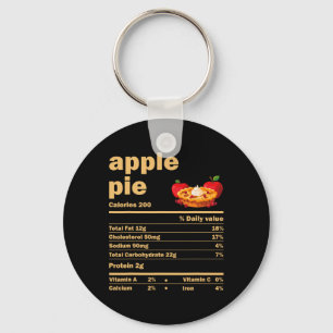 Apple Pie Nutrition Facts Fun Erntedank Christm Schlüsselanhänger