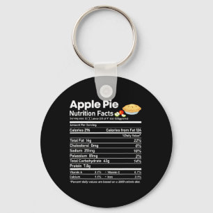 Apple Pie Nutrition Facts Fun Erntedank Christm Schlüsselanhänger