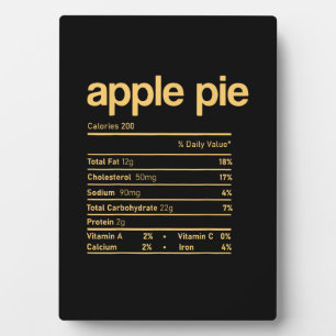 Apple Pie Nutrition Facts Funny Erntedank Chris Fotoplatte