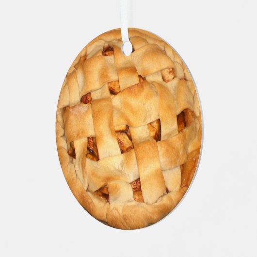 Apple Pie Ornament Aus Metall (Vorderseite links)