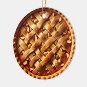 Apple Pie Personalisiert Food Weihnachten Keramik Ornament (Links)