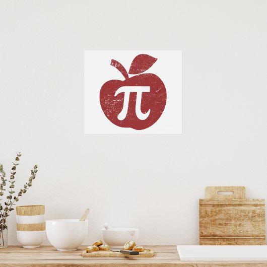 Apple Pie Pi Day Poster (Küche)