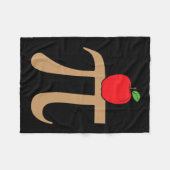Apple Pie Pi Math Pun Fleecedecke (Vorderseite (Horizontal))