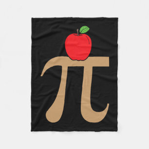 Apple Pie Pi Math Pun Fleecedecke