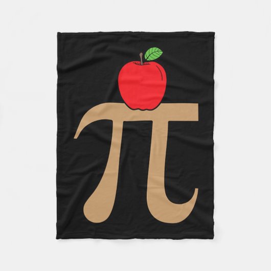 Apple Pie Pi Math Pun Fleecedecke (Vorderseite)