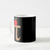 Apple Pie Pi Math Pun Kaffeetasse (Vorderseite Links)