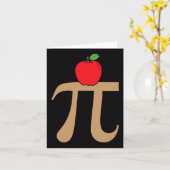 Apple Pie Pi Math Pun Karte (Gelbe Blume)