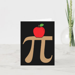 Apple Pie Pi Math Pun Karte