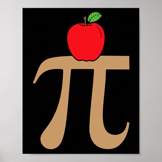 Apple Pie Pi Math Pun Poster (Vorne)