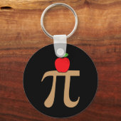 Apple Pie Pi Math Pun Schlüsselanhänger (Vorderseite)