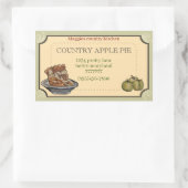 APPLE PIE rechteckiger Aufkleber (Tasche)