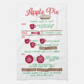 Apple Pie Recipe Geschenk Tea Küche Handtücher (Vertikal)
