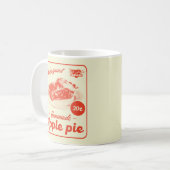 Apple Pie Retro ästhetische Diner Promo Poster Kaffeetasse (Vorderseite Links)
