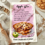 Apple Pie Rezept Personalisiert Geschirrtuch<br><div class="desc">Fügen Sie eine Touch der Tradition in Ihrer Küche mit diesem Apple Pie Recipe personalisierte Küchentücher. Dieses Handtuch mit klassischem Apfelkuchen ist dekorativ und funktionell zugleich. Passen Sie es mit Ihrem Namen oder einer besonderen Nachricht an, um ein einzigartiges Küchenzubehör zu kreieren, das sich perfekt für Zuhause-Bäcker eignet oder als...</div>