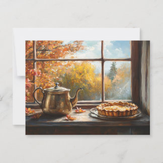 Apple Pie Rustikale Küche Einstellung Postkarte