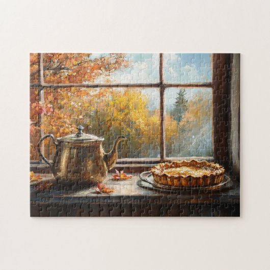 Apple Pie Rustikale Küche Einstellung Puzzle (Horizontal)