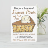 Apple Pie Slice a la Mode Ice Cream Dessert Pickni Einladung (Stehend Vorderseite)