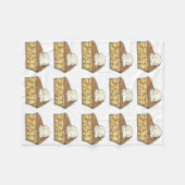 Apple Pie Slice a la Mode Ice Cream Feinschmecker Fleecedecke (Vorderseite (Horizontal))