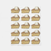 Apple Pie Slice a la Mode Ice Cream Feinschmecker  Fleecedecke (Vorderseite)