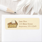 Apple Pie Slice mit Eis Cream Address Labels (Insitu)