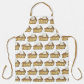 Apple Pie Slice Stück a la Mode Ice Cream Scoop Schürze (Vorderseite)