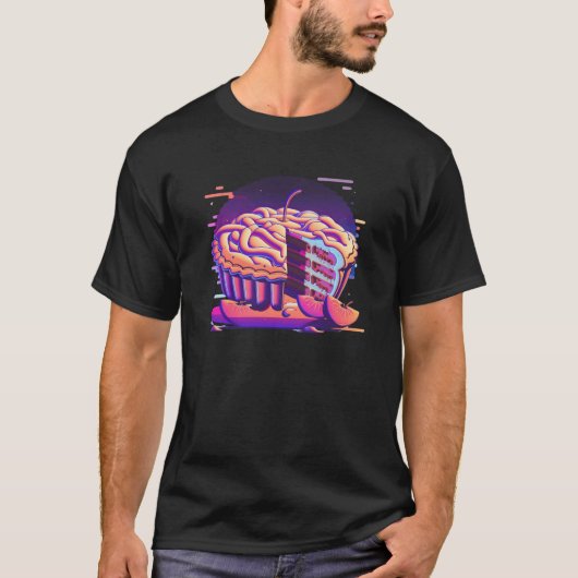 Apple Pie Synthwave 80s Retrowave Aesthetic T-Shirt (Vorderseite)