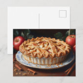 Apple Pie Vintag Inspiriert Malerei Postkarte (Vorne/Hinten)