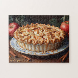 Apple Pie Vintag Inspiriert Malerei Puzzle