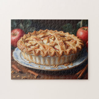 Apple Pie Vintag Inspiriert Malerei Puzzle
