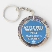 Apple Pies Blue Plaque Schlüsselanhänger (Vorderseite)
