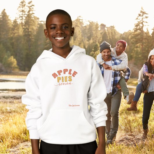 Apple Pies Season Vibes Personalize Name Hoodie